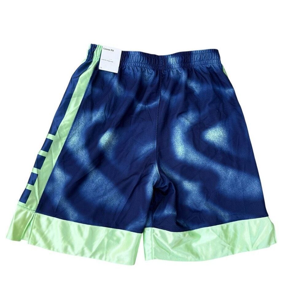 Nike Big Kids Boys Dri-FIT Elite 23 Basketball Shorts Blue/Green XL 13-15 NWT - Picture 3 of 6